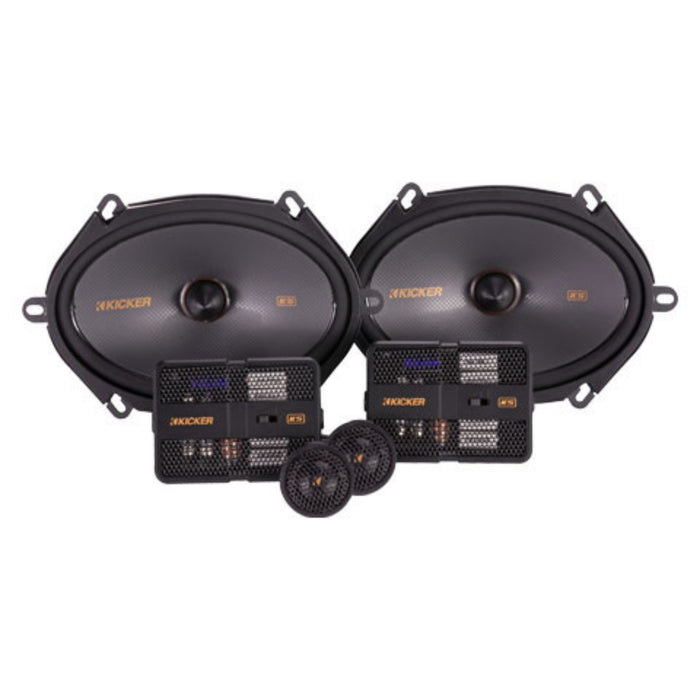 Kicker KS Series 6"x8" 4 Ohm 125 Watts Component Speaker System 51KSS6804