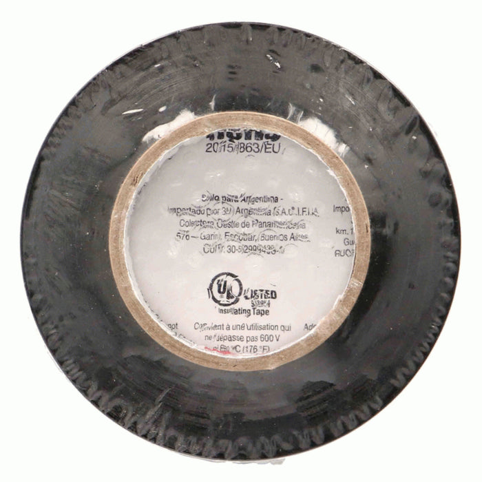 Install Bay Temflex 3/4" x 60' Heat Resistant 3M Vinyl Electrical Tape 10 Pack
