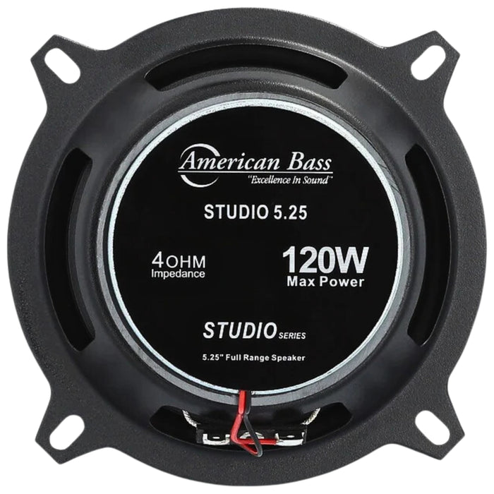 American Bass 5.25"Pair of Studio Series 120W Max Coaxial Speakers STUDIO5.25