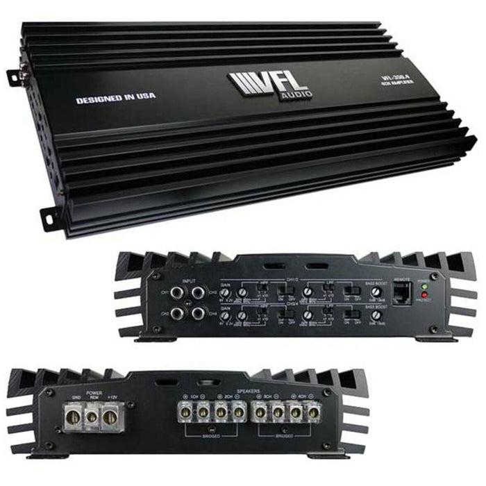 American Bass VFL Audio 2000W Amp 4 2Ch Ohm Stable Class AB Comp VFLCOMP3504