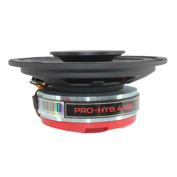 DS18 6.5" Hybrid Slim Speaker w/ 1" Driver Horn 300W Peak 4-Ohm PRO-HY6.4MSL
