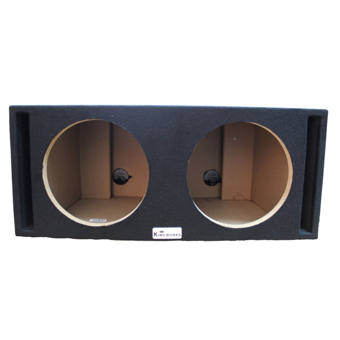 King Boxes 12" Dual Vented Carpeted Universal Subwoofer Box D12DSV