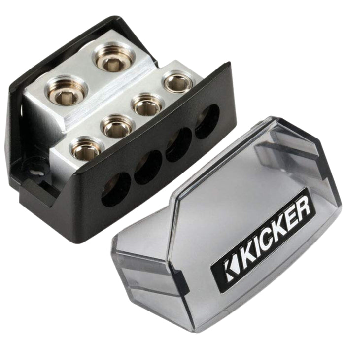Kicker Distribution Block 2 Ports 1/0-8AWG in, 4 Ports 4-8AWG out 46DB4
