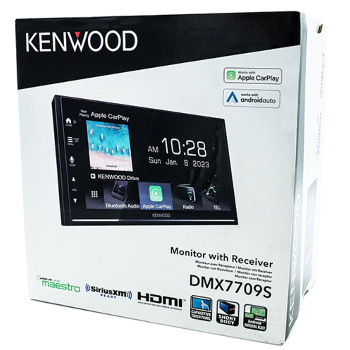 Kenwood 6.8" Short Chassis Navigation & Media Receiver CarPlay & Android Auto