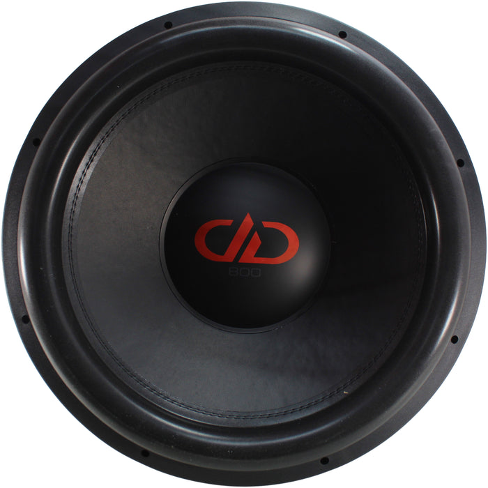 DD Audio 800 Series 18" 2500W RMS 2-Ohm DVC Power Tuned Subwoofer / 818f-D2
