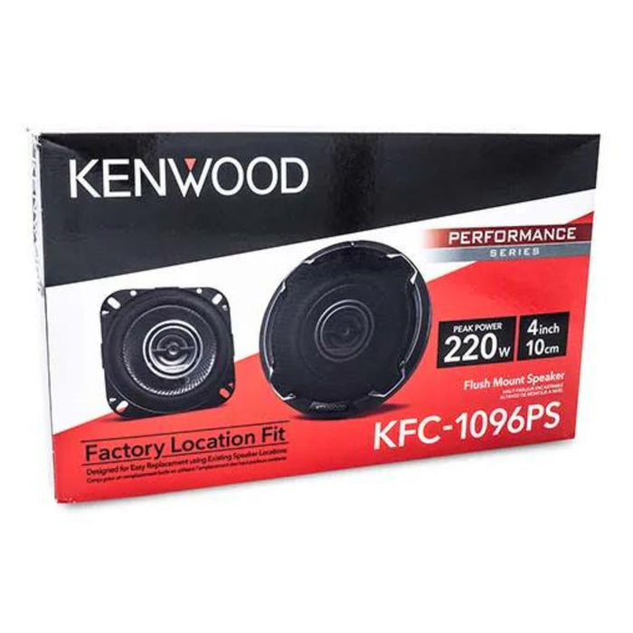 Kenwood 4" Round 2-Way vehicle speakers 220 Watts Peak KFC-1096PS