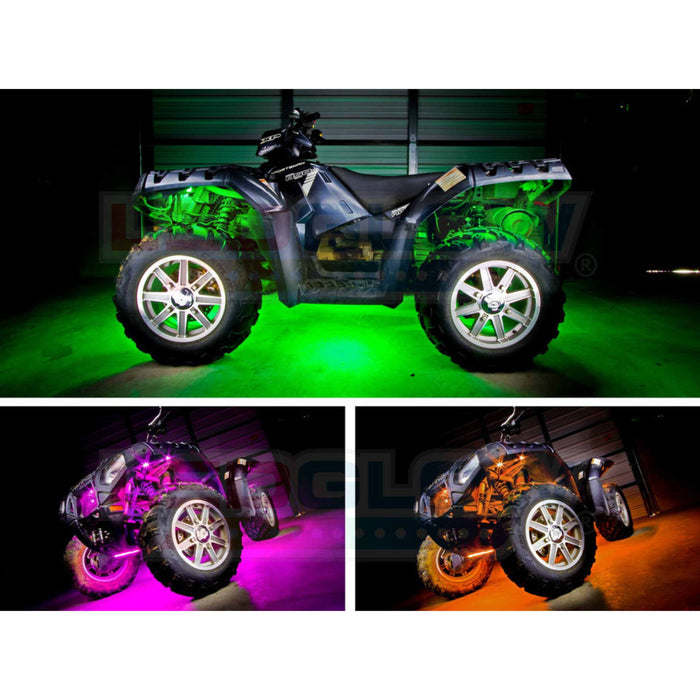 LEDGlow 20pc ATV Advanced Million Color LED Lighting Kit w/Automatic Brake Light