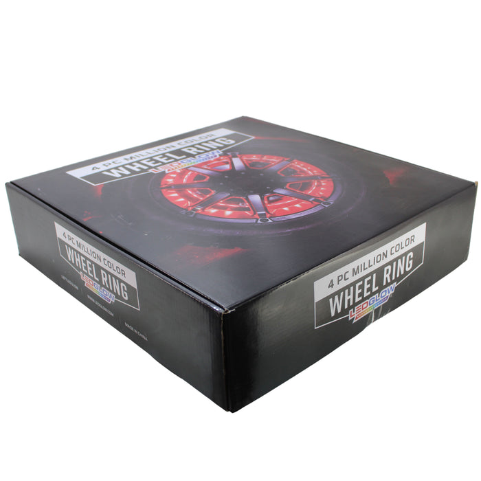 LEDGlow 4pc 15.5" LED Wheel Ring Add-On Lighting Kit For Wireless Underbody Kits