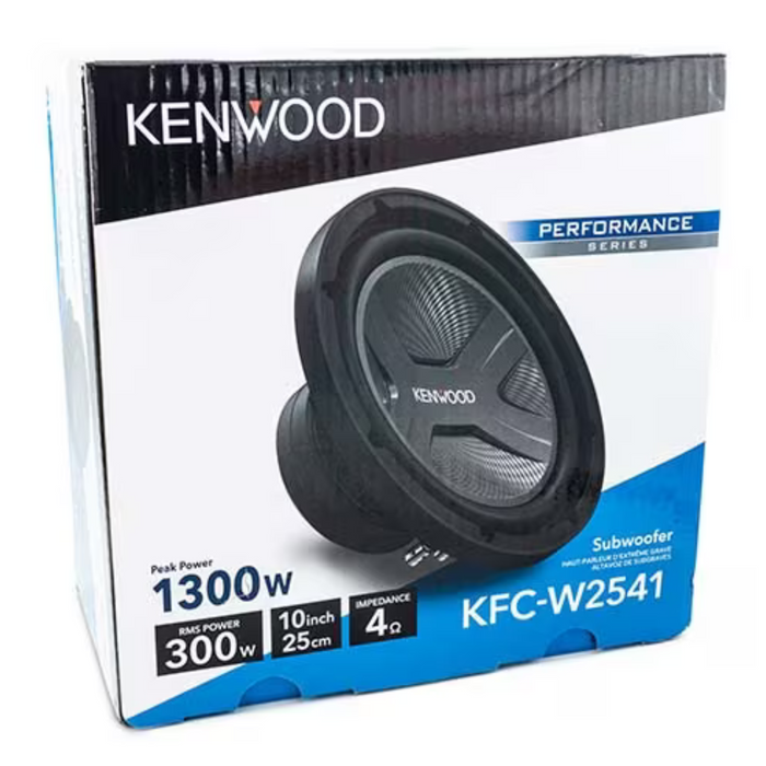 Kenwood Subwoofer - 2000 Watts Maximum Power, 12 Inch, Single 4 Ohm KFC-W3041