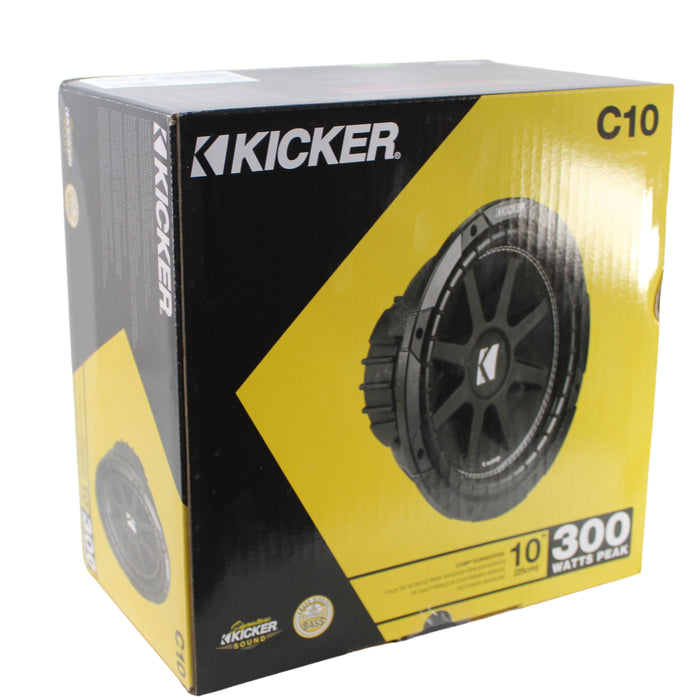 Kicker COMP Series 10" 4 Ohm SVC Subwoofer 300 Watt Peak 43C104