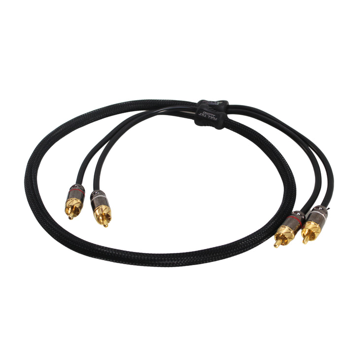 Full Tilt RCA Car Audio 3 Foot Gold Plated Color-Coded Cable 2 channel