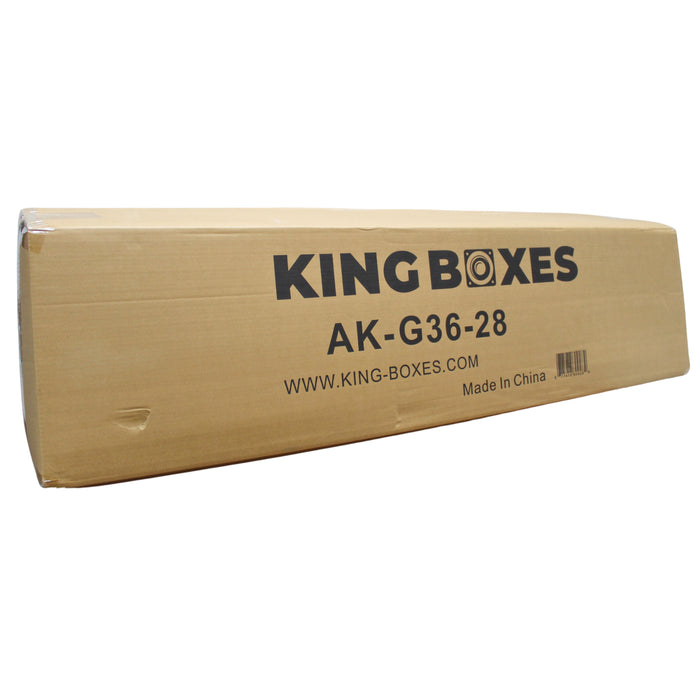 King Boxes 8" Dual Frontfire Ported Box 07-18 Silverado/Sierra Ext Cab AK-G36-28