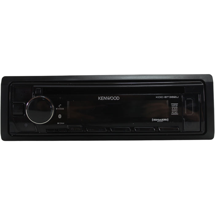 Kenwood Single DIN BT CD AM/FM USB SiriusXM Car Stereo Receiver / KDC-BT382U