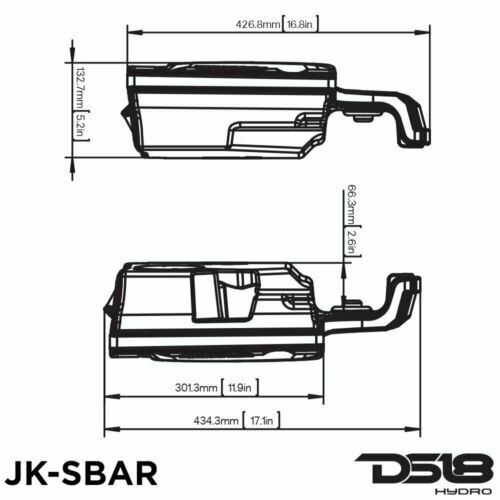 DS18 Jeep Wrangler Tactical Tan Camo Molded RGB LED Sound Bar JK JKU JK-SBAR/CM