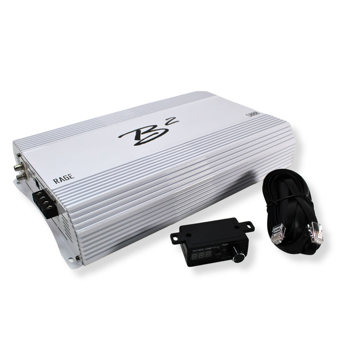 B2 Audio RAGE Series 5K 5000 Watt 1-Ohm Class D Full Bridge Monoblock Amplifier
