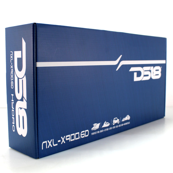 DS18 HYDRO Marine Amplifier 3000w Full Range 6 ch Class D 4 ohms NXL-X900.6D