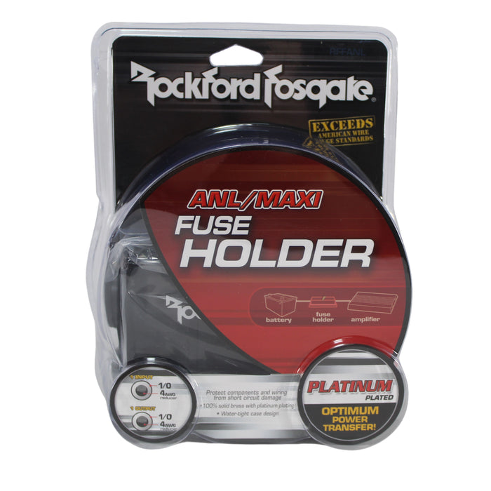 Rockford Fosgate Inline ANL or MAXI Fuse Holder for 4AWG or 1/0AWG Cable RFFANL