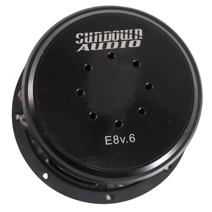 Sundown Audio 600W Peak Dual 4 Ohm VC E Series V.6 8" Car Subwoofer E-V.6-8-D4
