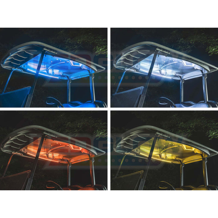 LEDGlow 4pc Million Color Canopy and Interior Add-On Lighting Kit LU-A-GC-M-CL