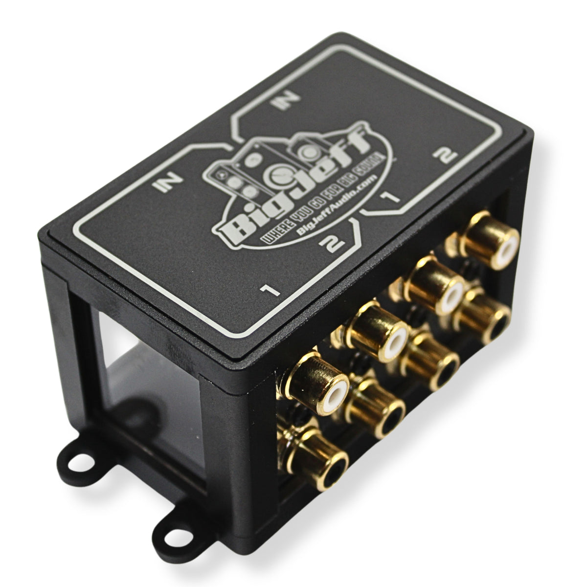 Big Jeff Audio 2to4 Pair Cockbox RCA Splitter Distribution Block