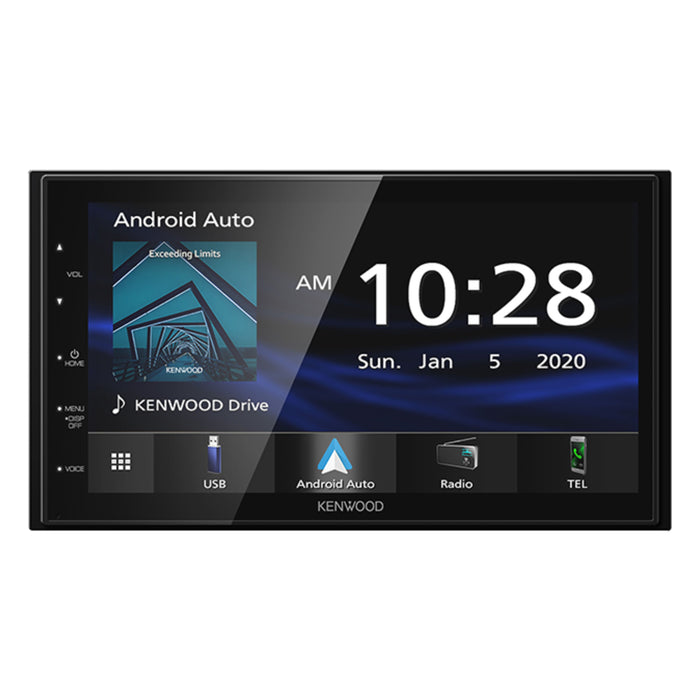 Kenwood 6.8" Shallow Chassis Multimedia Receiver CarPlay/Android Auto DMX4707S