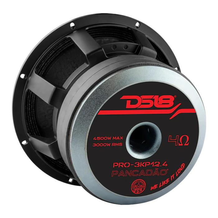 DS18 PANCADÃO Series 12" 3000W RMS 4-Ohm Mid Bass Loudspeaker PRO-3KP12.4