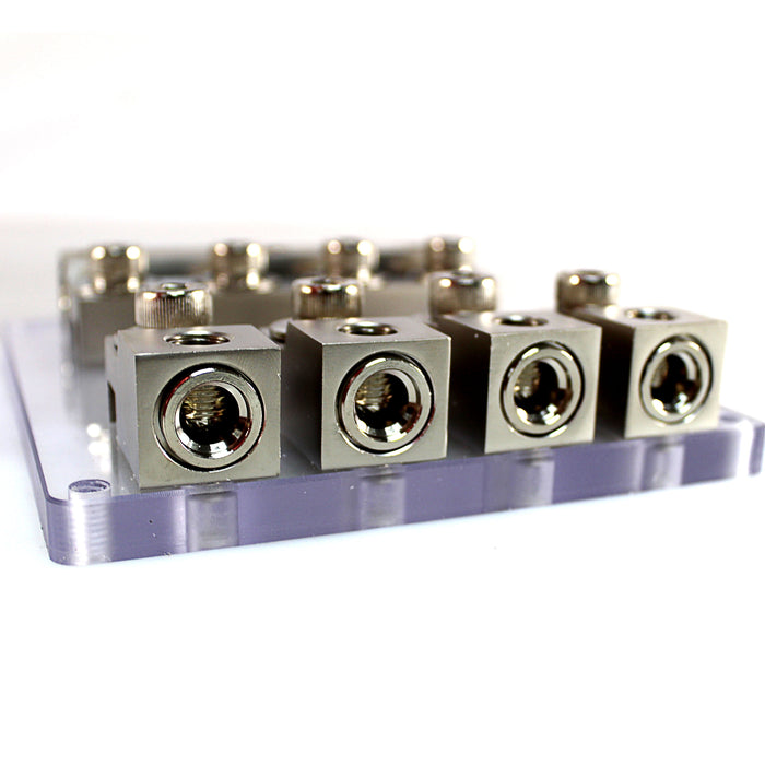Audiopipe 4 Way 0/4 GA 3-In 4-Out Positive Power Distribution ANL Block