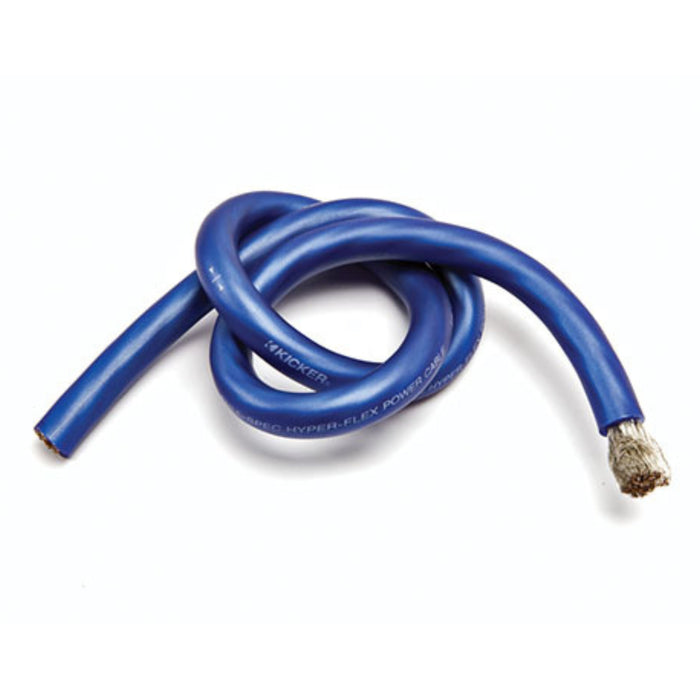 Kicker 1/0 AWG 100% Oxygen Free Copper OFC Blue Power/Ground Wire Lot
