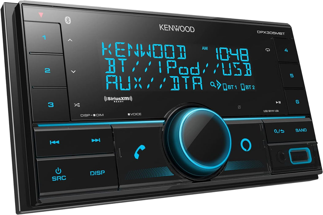 Kenwood Double DIN Media Receiver DPX305MBT Plus SiriusXM Tuner Kit SXW300V1