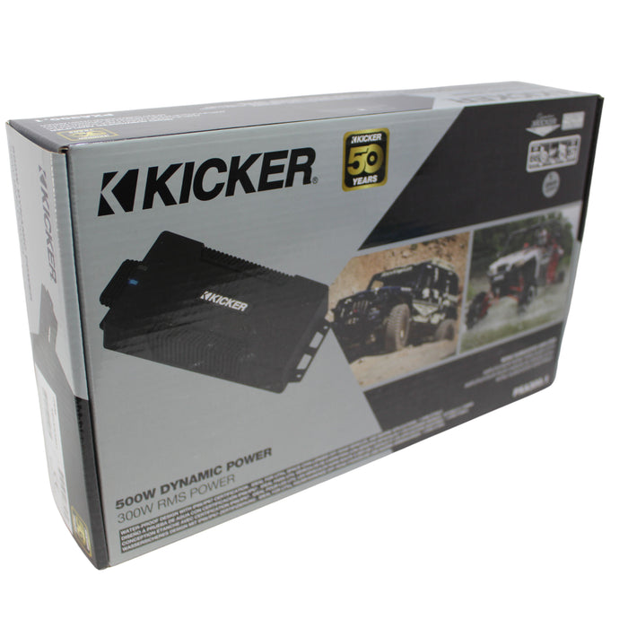 Kicker Waterproof Powersport Amplifier Monoblock Class D 500W 1-Ohm 48PXA3001