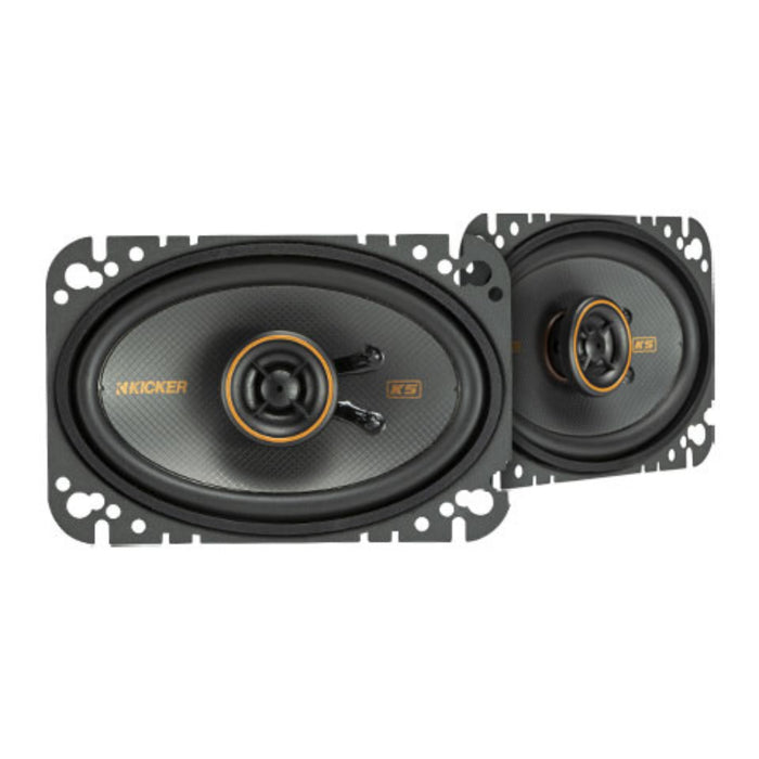 Kicker KS Series Pair of 4"x6" Coaxial 4 Ohm 75 Watts Speakers 51KSC4604