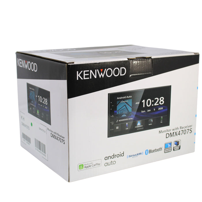Kenwood 6.8" Shallow Chassis Multimedia Receiver CarPlay/Android Auto DMX4707S