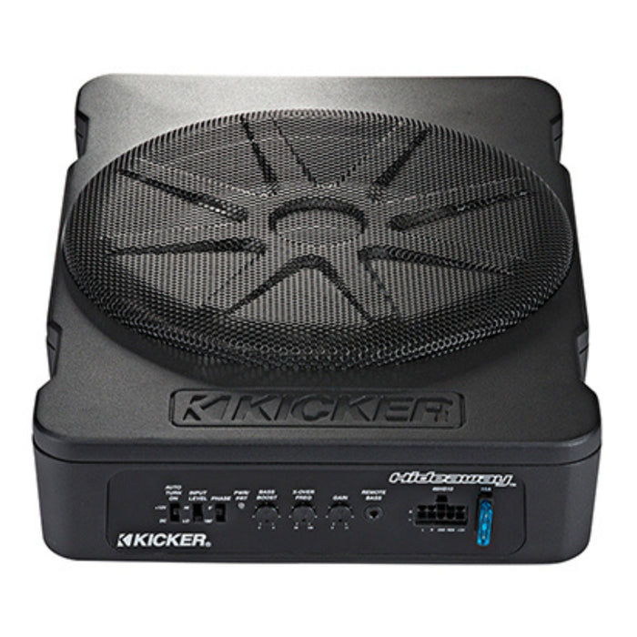 Kicker Hideaway Series 10" Compact Powered Subwoofer with Remote Bass Control