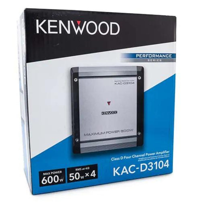 Kenwood Class D 4 Channel 2 ohm Load Capability 600 Watts Power Amplifier