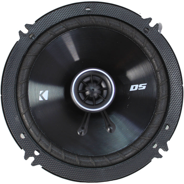 Kicker DS Series 6.5" 60W RMS 4-Ohm 2-Way Coaxial Full Range Speakers /43DSC6504