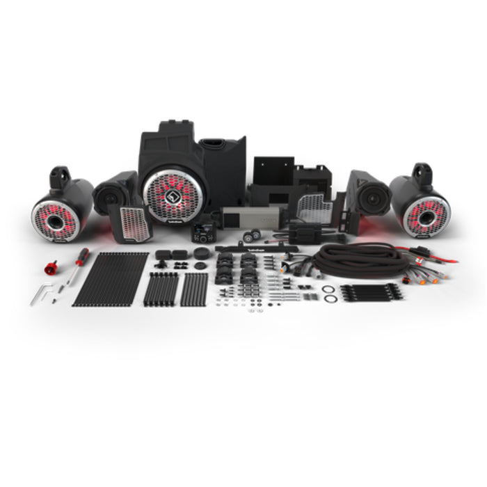 Rockford Fosgate Audio System Kit Stereo/Speakers/Amp/Sub for Select Polaris RZR