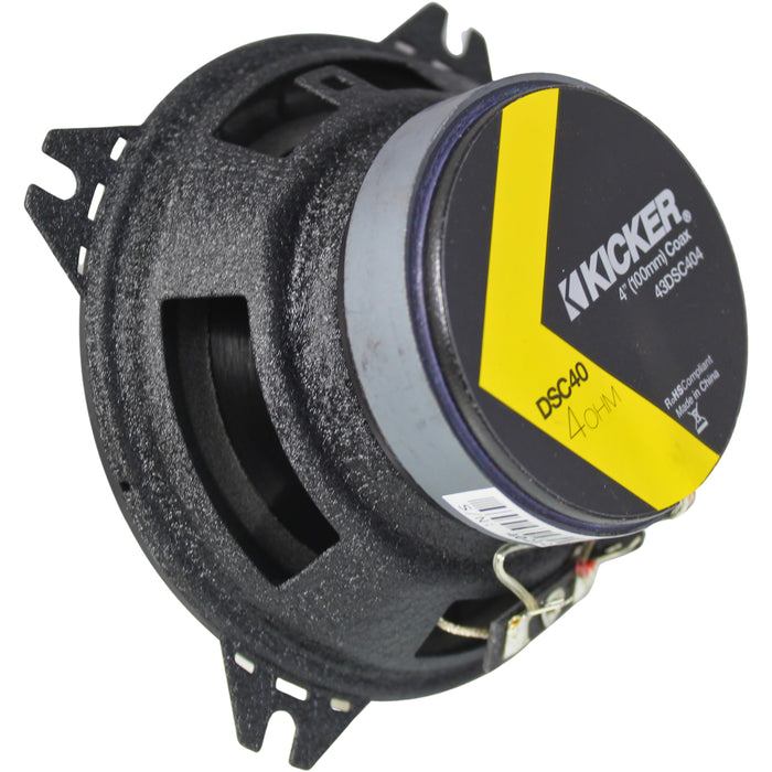 Kicker DS Series 4" 30W RMS 4-Ohm 2-Way Coaxial Full Range Speakers /43DSC404