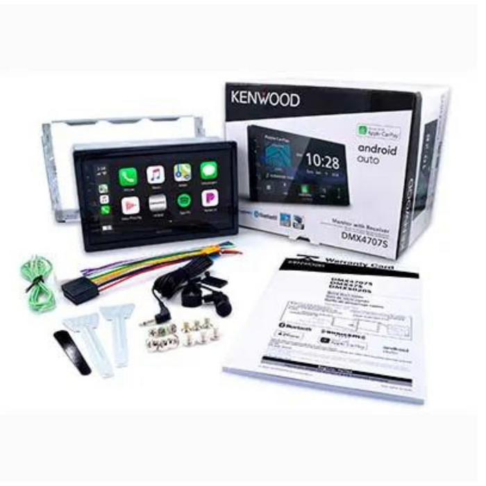 Kenwood CarPlay/Android Auto Receiver DMX47S and Kenwood Rear View Camera KW-CMOS-230
