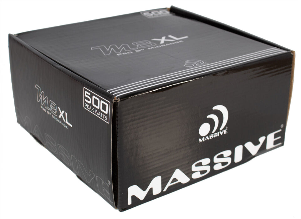 Massive Audio Pro 8" 500 Watt Speaker 8 Ohm Bullet Mid Range M8XL
