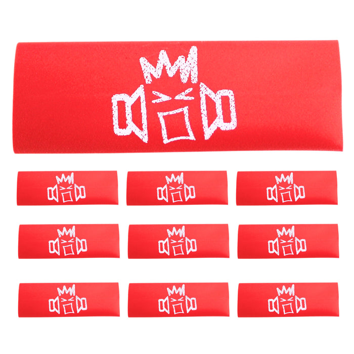 B2 Audio 10 Pack of 4 Gauge Red Heat Shrink with B2 Riot Guy