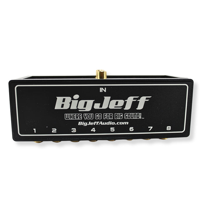 Big Jeff Audio 1-to-8 Pair Cockbox RCA Splitter Distribution Block