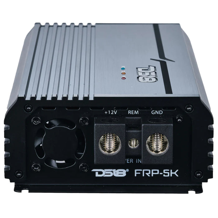 DS18 FRP Monoblock 5000W 1-Ohm Full-Range Class-D Amplifiers Red/Blue/Titanium