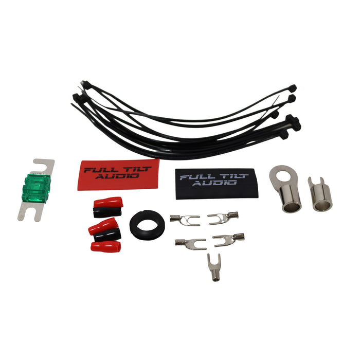 Full Tilt 4 Gauge AWG Red/Black Amplifier/Amp Wire Kit