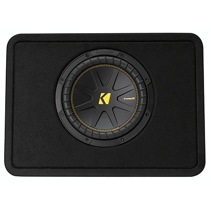 Kicker Single CompC 10" 500W 2-Ohm Loaded Subwoofer Enclosure 50TCWC102