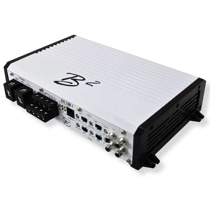 B2 Audio RAGE 4 Channel 2.3k 2 Ohm Amplifier W/ 4 RAGE8PWR Sets