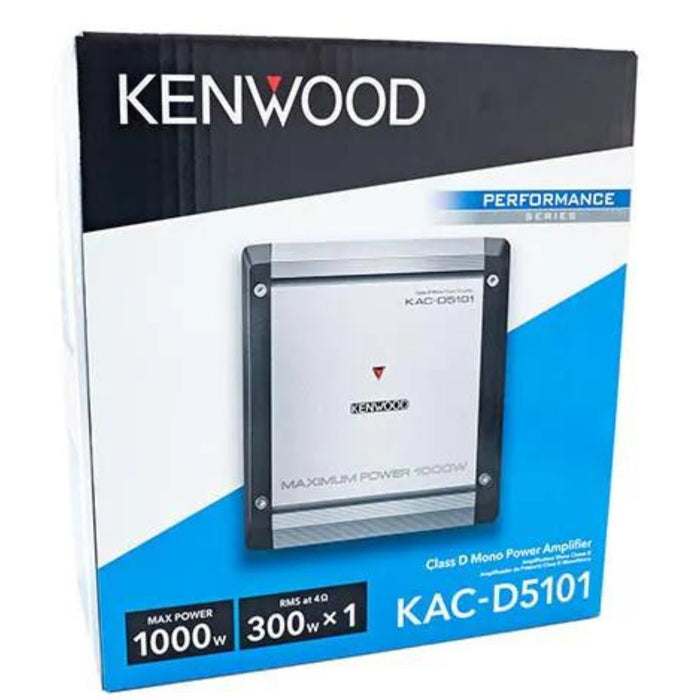 Kenwood Class D 1 Channel monoblock 1000 Watts Max 500W RMS Amplifier