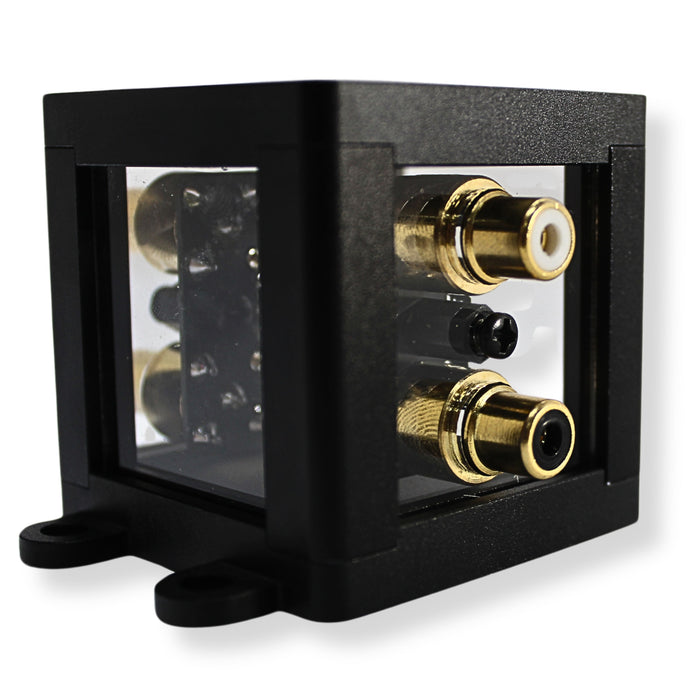 B2 Audio 1-to-2 Pair Cockbox RCA Splitter Distribution Block