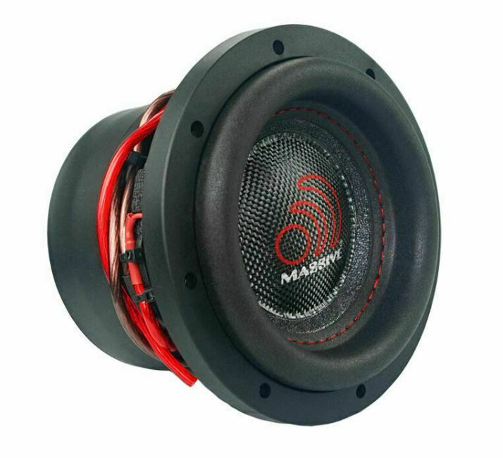 Massive Audio 6.5" 400W Subwoofer Single 4 Ohm Voice Coil Competition SUMMO64XL