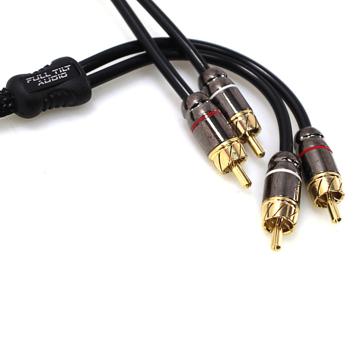 Full Tilt Audio 2 Channel HQ 1.5 Foot Gold Tip RCA Cable  FT-RCA1.5-HQ