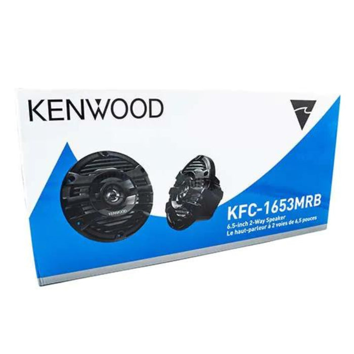 Kenwood 6.5" 2-way Marine Speaker System (Black), 150W Max Power KFC-1653MRB